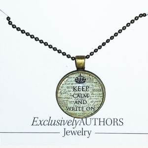 Keep Calm And Write On Necklace
