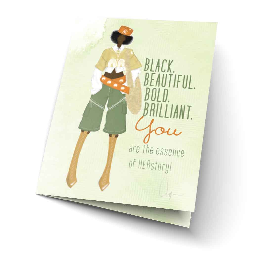 HerSTORY greeting card by Donna P. McCullum
