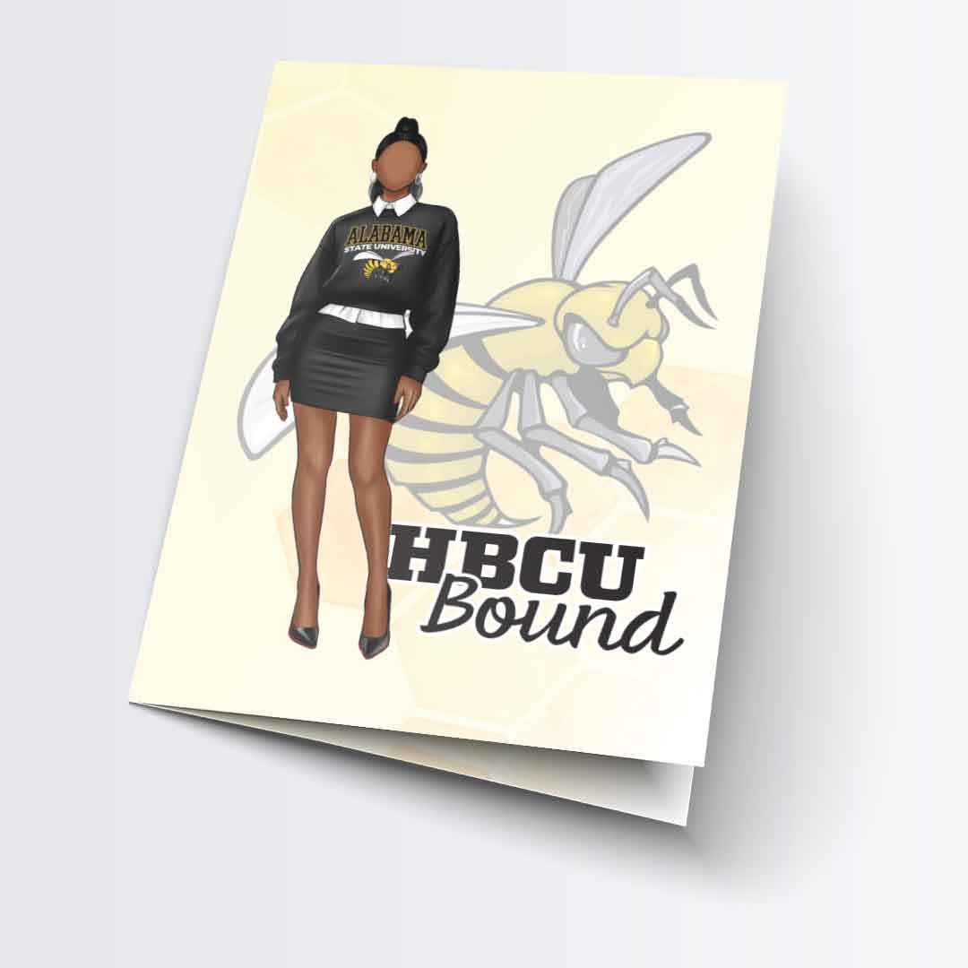 ASU (Alabama State University) Bound greeting card by Donna P. McCullum