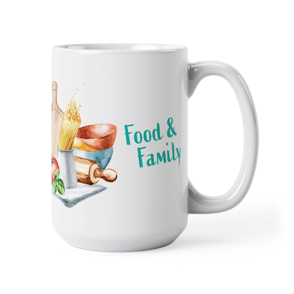 Food & Family 15oz Coffee Mug