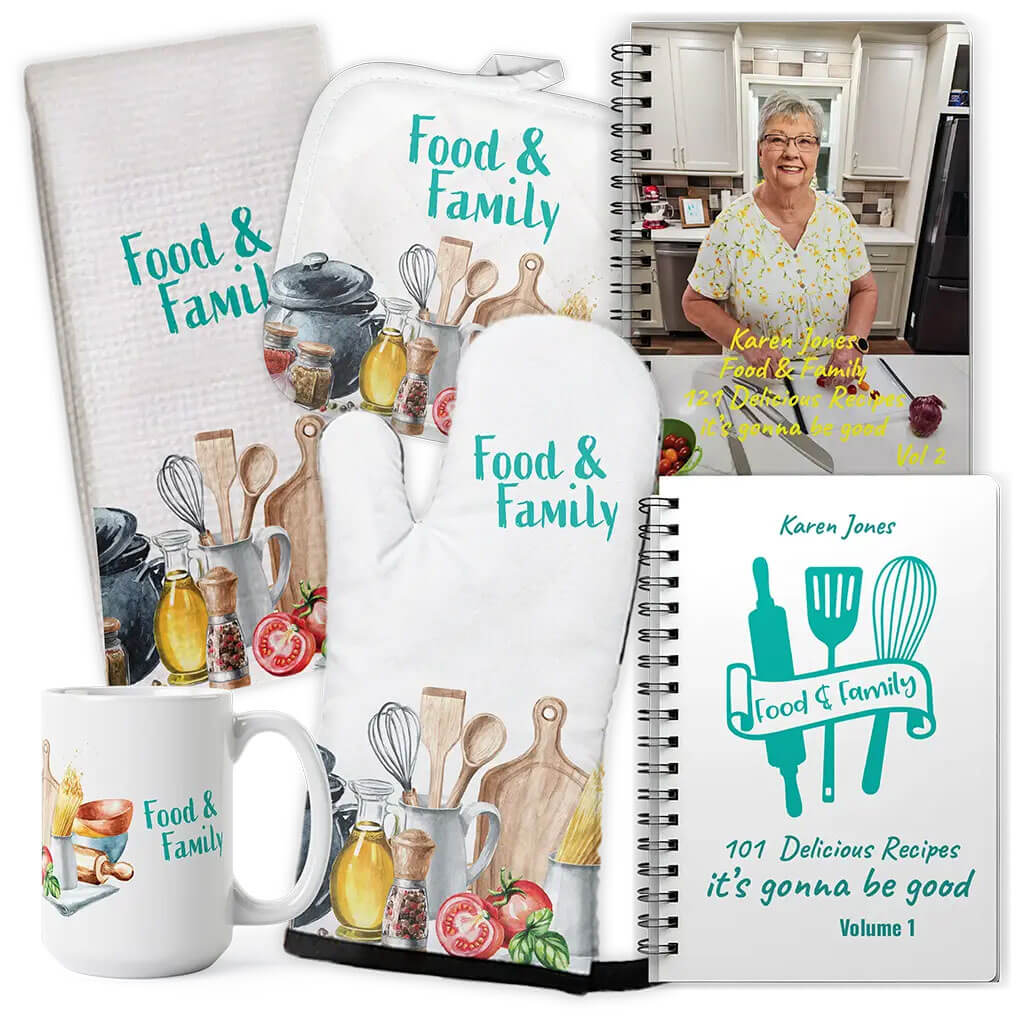 Food & Family kitchen set with 101 Delicious Recipes and 121 Delicious Recipes