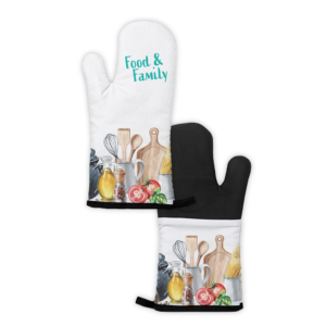 Food & Family Oven Mitt