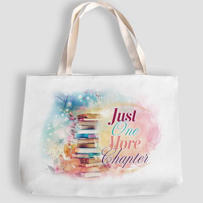 book-theme_canvas-tote Just One More Chapter canvas tote bag